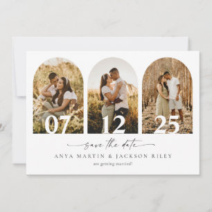 Bogen-Foto-Save-The-Date-Hochzeitskartenankündigun Save The Date