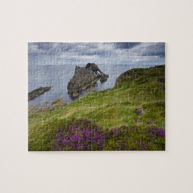 Bogen-Geigen-Felsen, Portknockie, Schottland Puzzle (Horizontal)