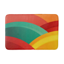 Bögen in lebhaften Farben Badematte