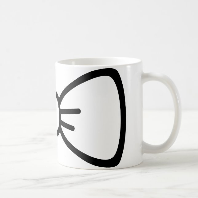 Bogen-Krawatte Kaffeetasse (Rechts)