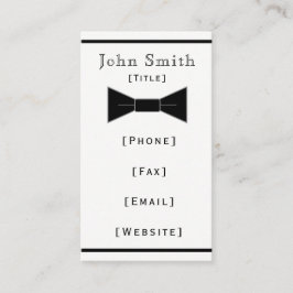 Bogen-Krawatten-Geschäfts-Karte Visitenkarte
