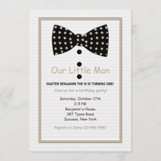 Bogen-Krawatten-Identitäts-Einladung Einladung