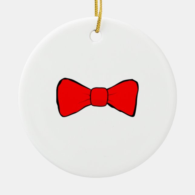 "Bogen-Krawatten sind cool." Verzierung Keramik Ornament (Vorne)