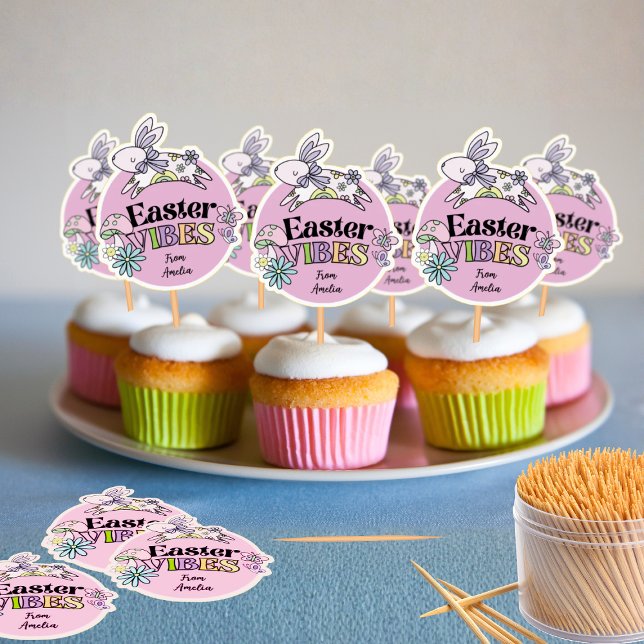 Bogen mit 14 Oster-Aufklebern Cupcake-Toppers Aufkleber (Von Creator hochgeladen)