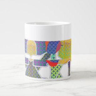 Bogen mit Mustern Jumbo-Tasse