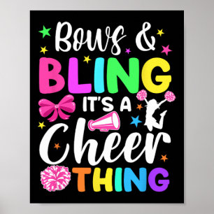 Bögen und Cheerleading Es ist eine Cheer-Sache Che Poster