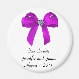 Bögen und Diamant-Save the Date Magnet