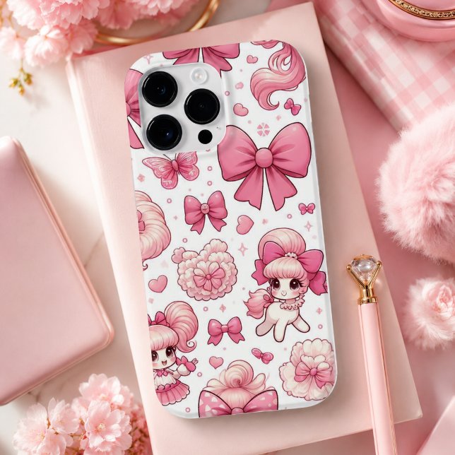 Bogen- und Kirschmuster Case-Mate iPhone Hülle (bow and cherry pattern Case-Mate iPhone case)
