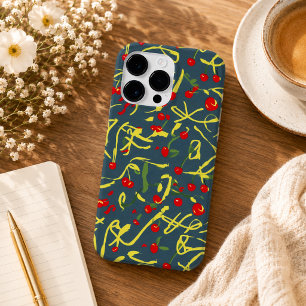 Bogen- und Kirschmuster Case-Mate iPhone 14 Pro Max Hülle