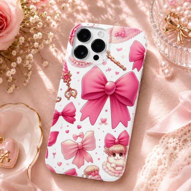 Bogen- und Kirschmuster Case-Mate iPhone Hülle (bow and cherry pattern Case-Mate iPhone case)