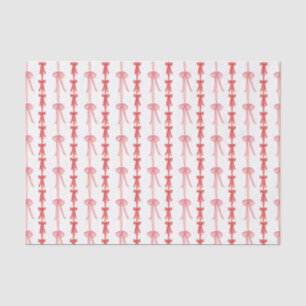 Bogen von Aquarellfarbe Rot und Rotes Coquette Seidenpapier
