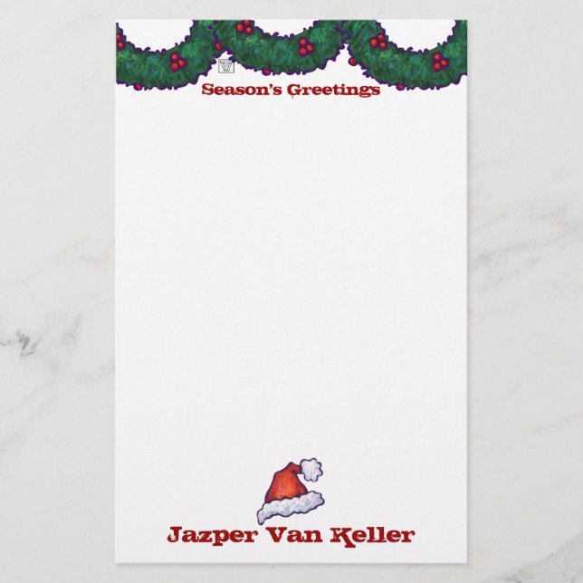 Bogen von Holly Briefpapier (Vorderseite)