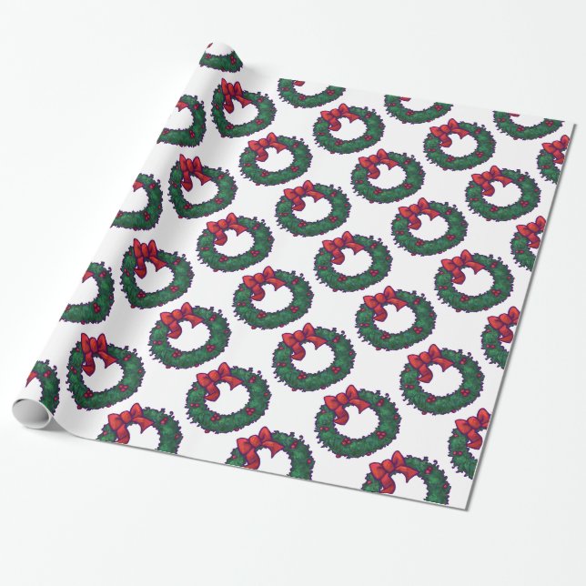 Bogen von Holly Geschenkpapier (Ungerollt)