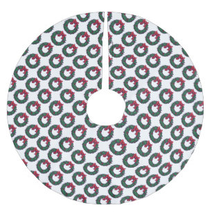 Bogen von Holly Polyester Weihnachtsbaumdecke