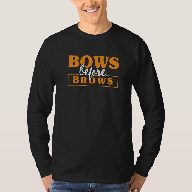 Bögen vor Brauen Bogenschütze Bogenschießen Zielsc T-Shirt (Vorderseite)