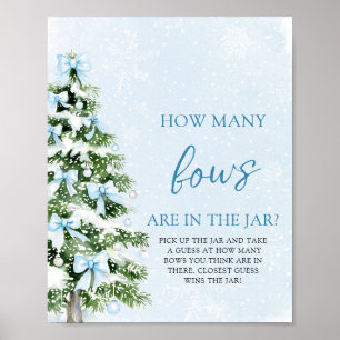 Bögen Weihnachten Errate wie viele Bögen Baby Show Poster