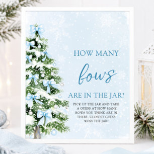 Bögen Weihnachten Errate wie viele Bögen Baby Show Poster