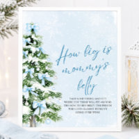 Bogen-Weihnachts-Babyparty Wie dick ist Mamas Bauc