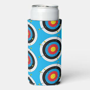 Bogenbogenziel und -pfeile selters dosenkühler