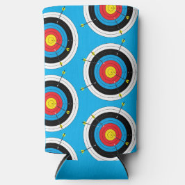 Bogenbogenziel und -pfeile selters dosenkühler