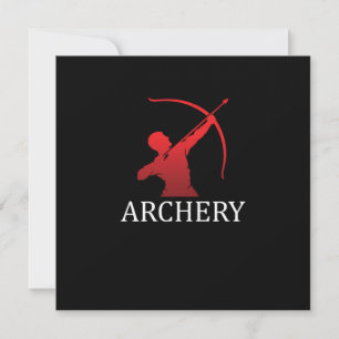 Bogenbow Arrow Shooting Bowman Archer-Geschenk Einladung