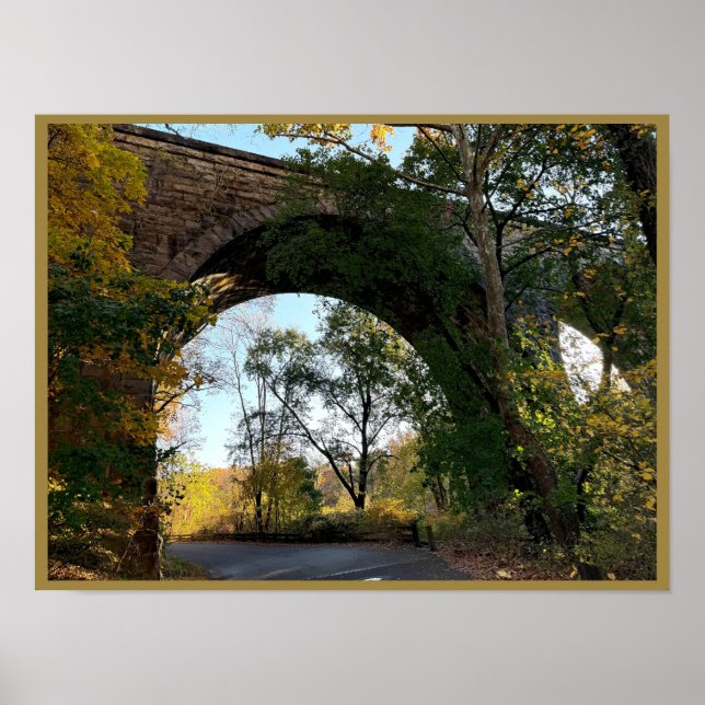 Bogenbrücke Foto Poster (Vorne)