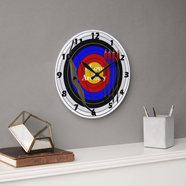Bogendesign Große Wanduhr (Büro)