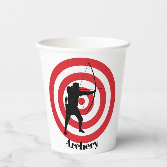 Bogendesign Papier-Cup Pappbecher (Vorderseite)