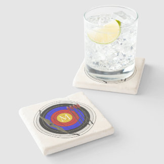 Bogendesign Steinuntersetzer