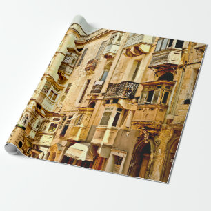 Bogenfenster in Malta,malta,fenster,antiquität,arc Geschenkpapier