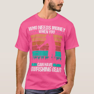 Bogenfischen Aufbau Bogen Angelrolle Fischer Pfeil T-Shirt