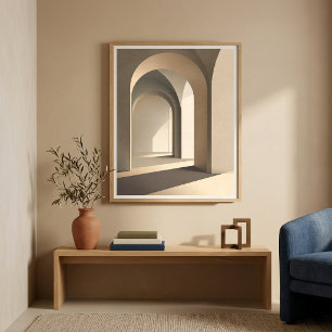 Bogenförmige Flur-Wandkunst für Wohnzimmer-Dekorat Poster