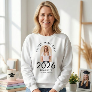 Bogenfoto Stolze Mutter des Absolventen 2026 Sweatshirt