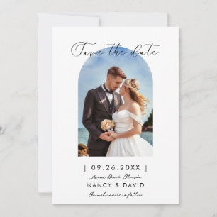 Bogenfoto Strandhochzeit Save The Date