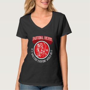 Bogenjagd-Pfeil und Bogenschieß-Zitat Bogenschießz T-Shirt