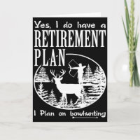 Bogenjagd-Shirt Spaß Mein Rentenplan Hirschjagd