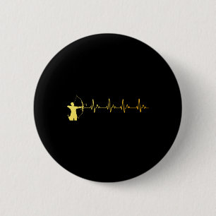 Bogenkunst für Männer Frauen Jäger Bogenschütze Button