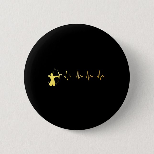 Bogenkunst für Männer Frauen Jäger Bogenschütze Button (Vorderseite)