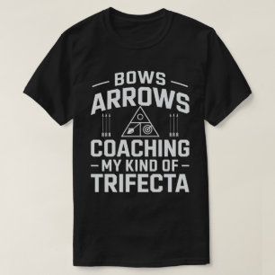 Bogenlehrer Bogen Pfeile und Gecoacht T-Shirt