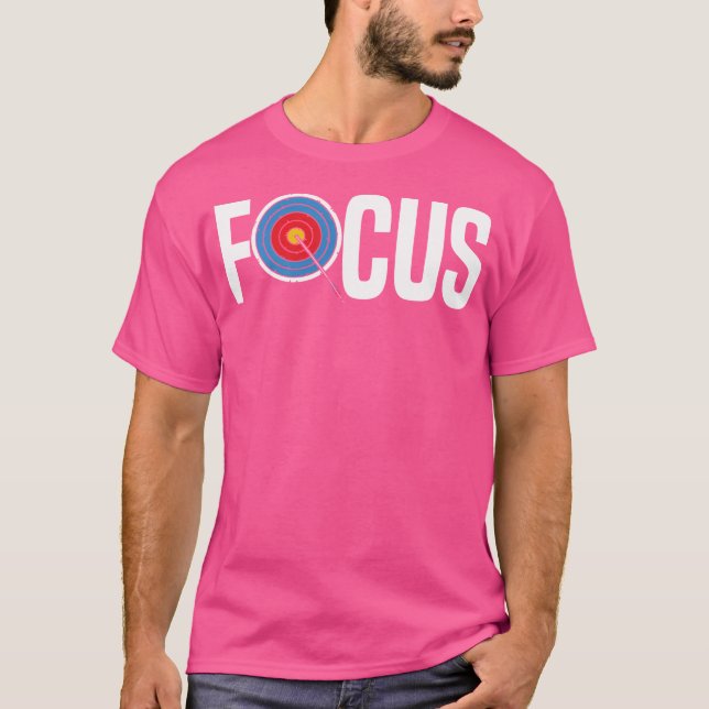 Bogenlehrpfeile Ziel Bowman Bow Archer Focus T-Shirt (Vorderseite)