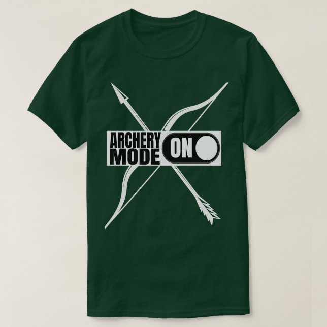 Bogenmodus auf Bogenschießmaschine T-Shirt (Design vorne)