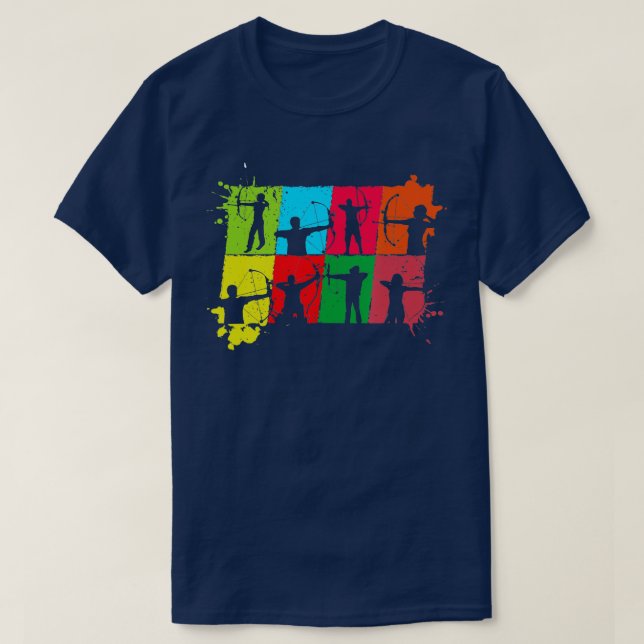 Bogenschießbow Hunter Archer Bogenschießen Bogensc T-Shirt (Design vorne)