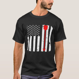 Bogenschießbow Red Arrow beängstigende amerikanisc T-Shirt