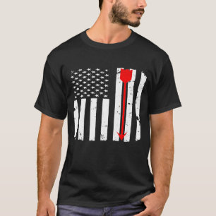 Bogenschießbow Red Arrow beängstigende amerikanisc T-Shirt