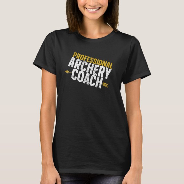 Bogenschießbühne für berufliche Bogenschiessen T-Shirt (Vorderseite)