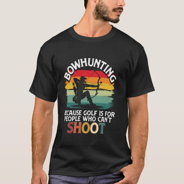 Bogenschießen & Bogenschütze, Compoundbogen & Pfei T-Shirt (Vorderseite)