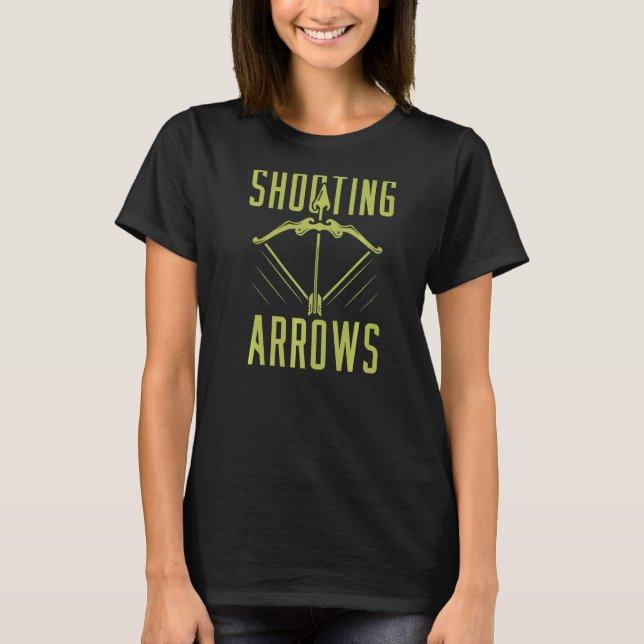 Bogenschießen Bowman Bow Archer Arrow Arrow Zielsc T-Shirt (Vorderseite)