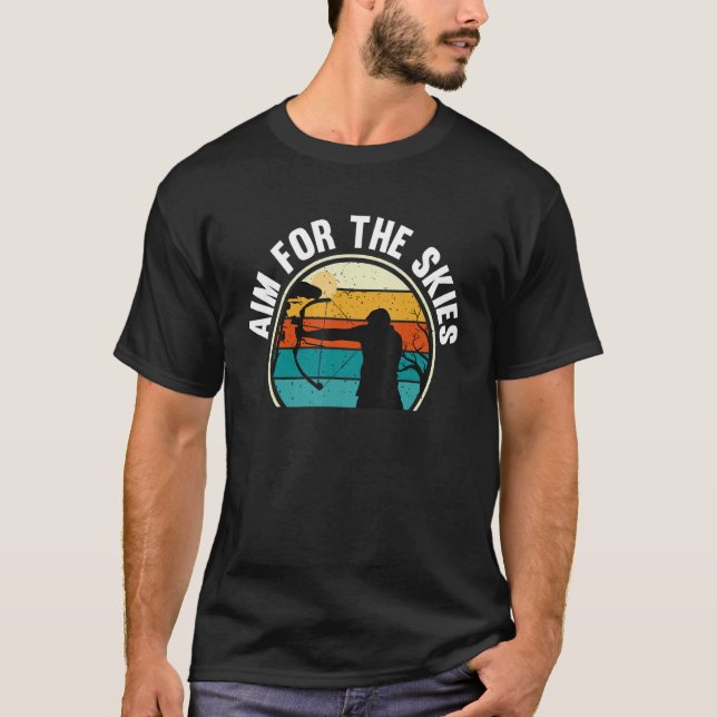 Bogenschiessen Bowman Bow Arrow Archer Ziel für T-Shirt (Vorderseite)