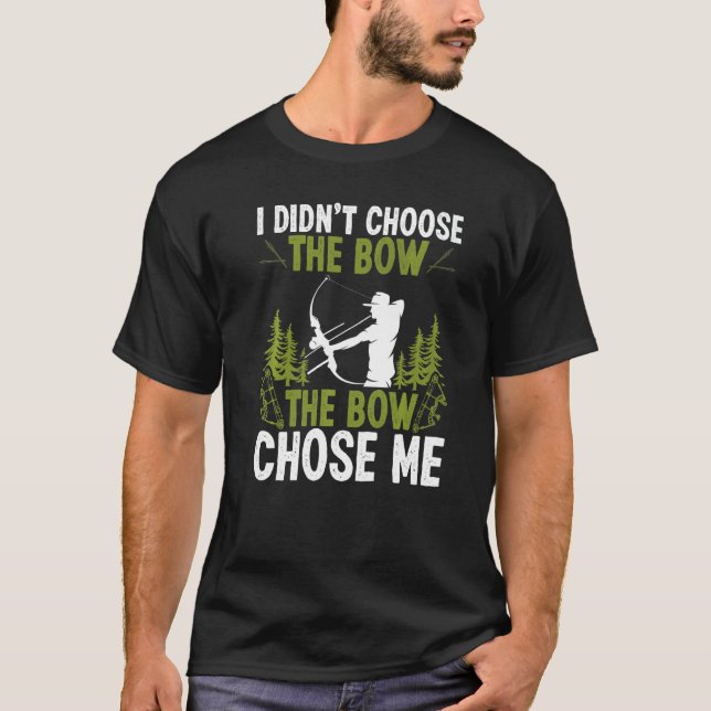 Bogenschießen Der Bogen Wählte Mich Luftboot Fisch T-Shirt (Vorderseite)