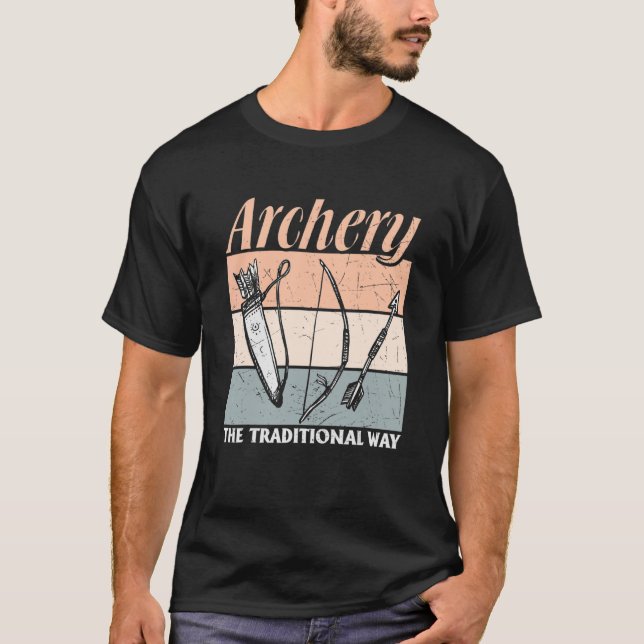 Bogenschießen Der traditionelle Bogenschütze T-Shirt (Vorderseite)